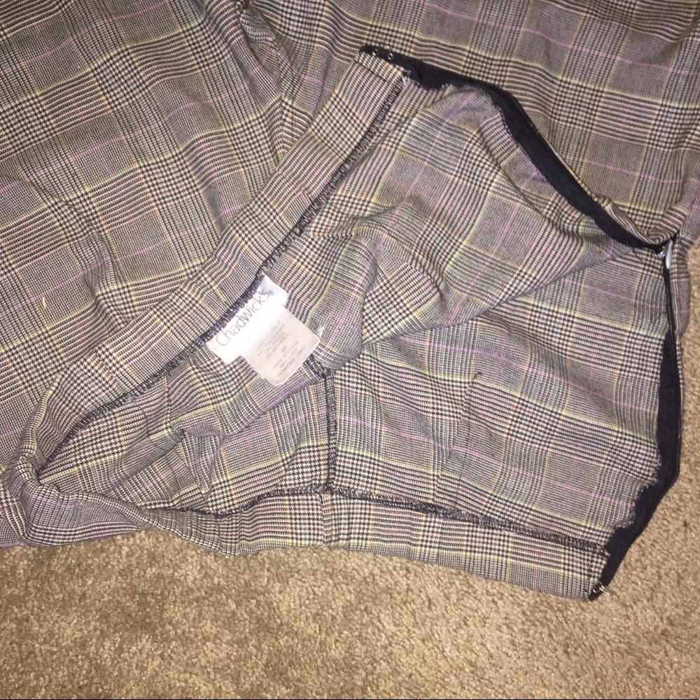 Tailored Cropped Argyle Style Pant